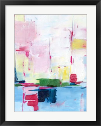 Framed Magenta Horizon II Print