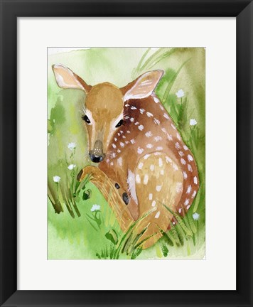 Framed Baby Spring Animals I Print