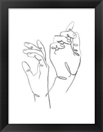 Framed Hand Gestures I Print