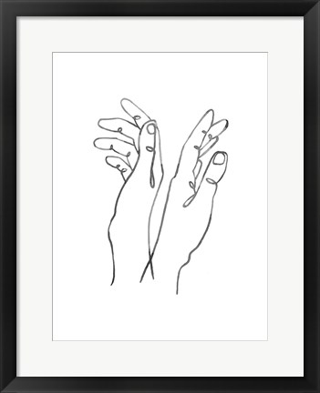 Framed Hand Gestures II Print