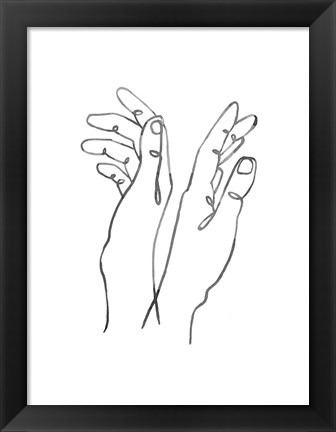 Framed Hand Gestures II Print