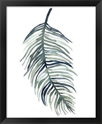 Framed Watercolor Palm Leaves I Print