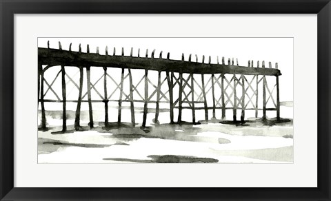 Framed Serene Pier I Print