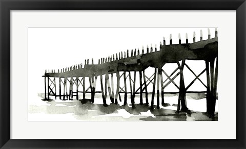 Framed Serene Pier II Print