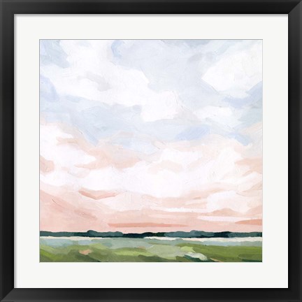 Framed Pink Morning Horizon II Print