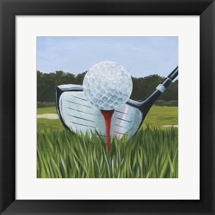 Framed Tee Off I Print