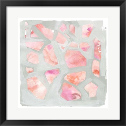 Framed Pink Salt Shards I Print