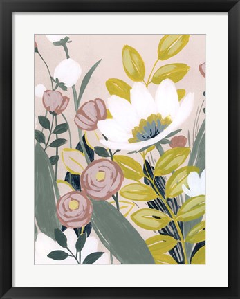 Framed Garden Sketch II Print