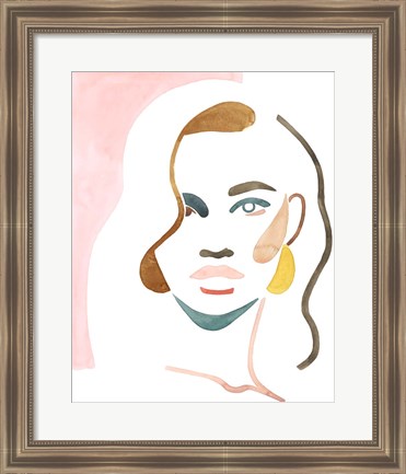 Framed She Shadow II Print