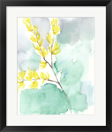 Framed Forsythia Dreams I Print