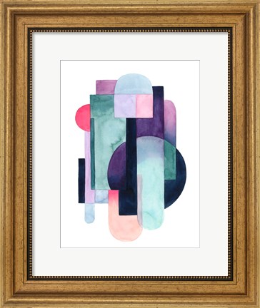 Framed Urban Deco I Print