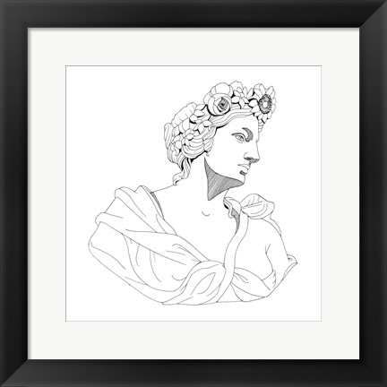 Framed Garden Goddess I Print