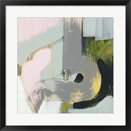 Framed Pastel Strokes II Print