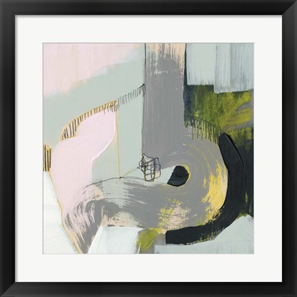 Framed Pastel Strokes II Print