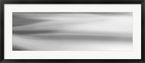 Framed Black &amp; White Water Panel VII Print