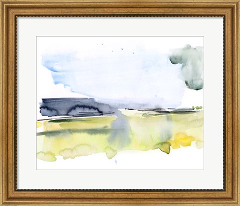 Framed Paynes Gray Plains II Print