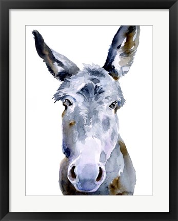 Framed Sweet Donkey II Print