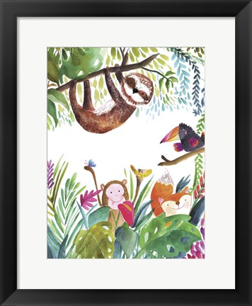 Framed Hangin&#39; Around I Print