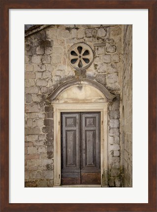 Framed Distinguished Entrance - Kotor, Montenegro Print