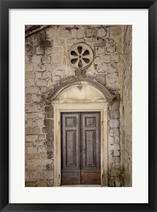 Framed Distinguished Entrance - Kotor, Montenegro Print