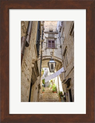 Framed Laundry Day - Dubrovnik, Croatia Print