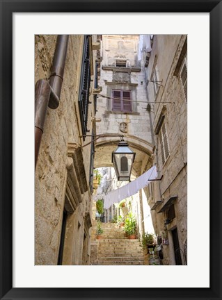 Framed Laundry Day - Dubrovnik, Croatia Print