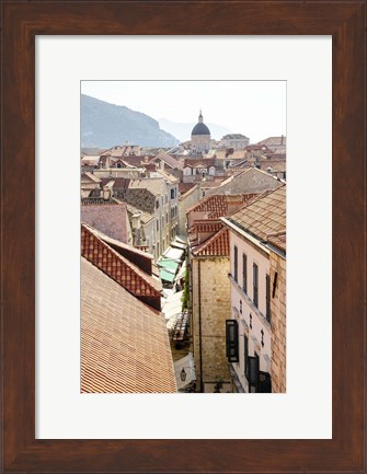 Framed Rooftops - Dubrovnik, Croatia Print