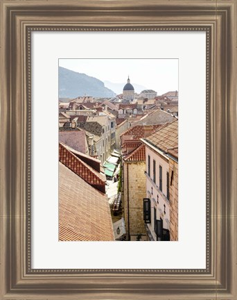 Framed Rooftops - Dubrovnik, Croatia Print