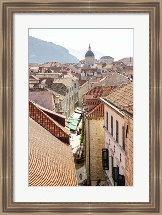 Framed Rooftops - Dubrovnik, Croatia Print
