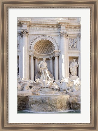 Framed Trevi Fountain in Afternoon Light I Print