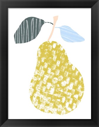 Framed Cut Paper Fruit I Print