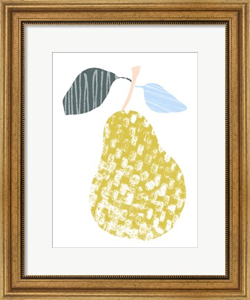 Framed Cut Paper Fruit I Print