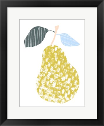 Framed Cut Paper Fruit I Print