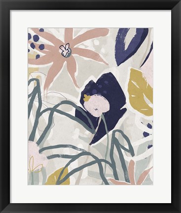 Framed Garden Jumble II Print