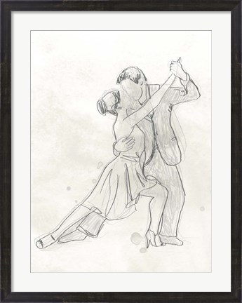 Framed Vintage Ballroom II Print