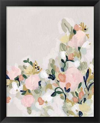 Framed Blushing Blooms I Print