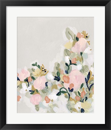 Framed Blushing Blooms I Print