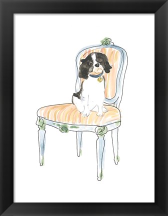 Framed Petite Chien I Print