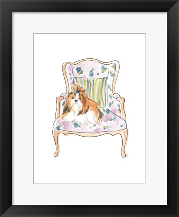 Framed Petite Chien II Print