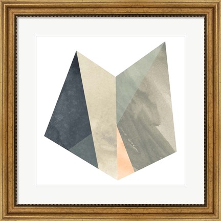 Framed Marble Origami II Print