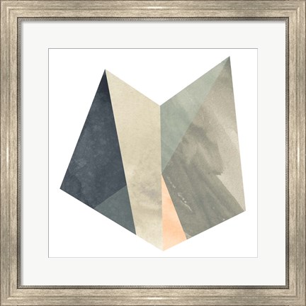 Framed Marble Origami II Print