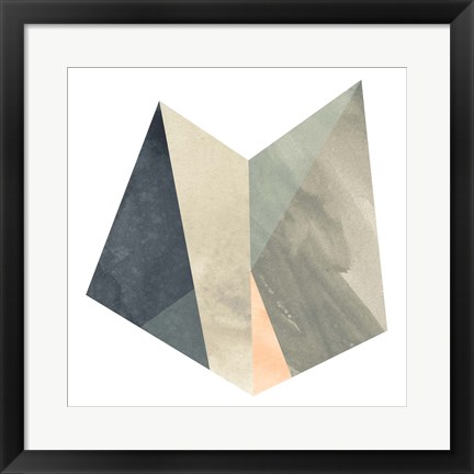 Framed Marble Origami II Print