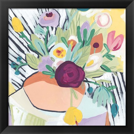 Framed Fauvist Floral II Print