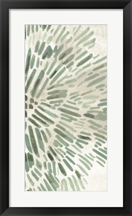 Framed Green Flowerhead IV Print