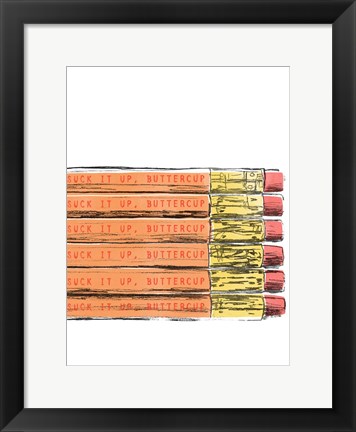 Framed School Days II Print