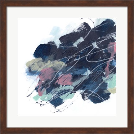 Framed Abstract Lily Pond II Print