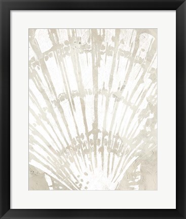 Framed Linen Tropical Silhouette II Print
