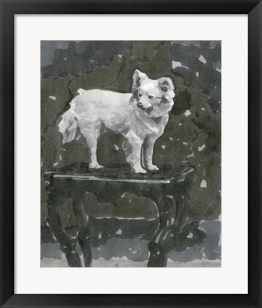 Framed Dog Study III Print