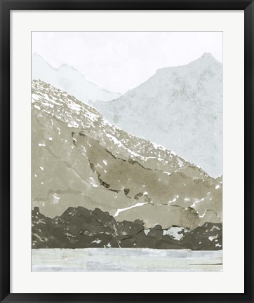 Framed Watercolor Mountain Retreat IV Print