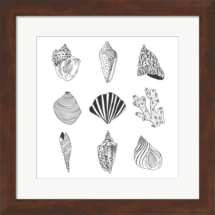 Framed Sea Whispers II Print